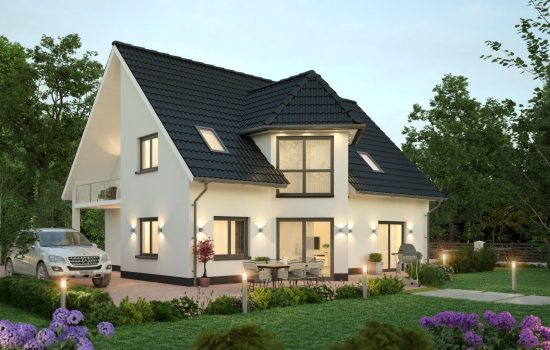 Das Bild zeigt ein Doppelhaus von Generalunternehmer Wilms AG, der Sie von der Planung bis zur Umsetzung begleitet, wenn Sie ein schlüsselfertiges Haus bauen lassen möchten.