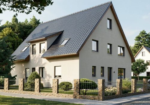 Das Bild zeigt ein modernes Mehrfamilienhaus, das von Generalunternehmer Wilms AG in Berlin-Brandenburg individuell geplant und gebaut wurde.